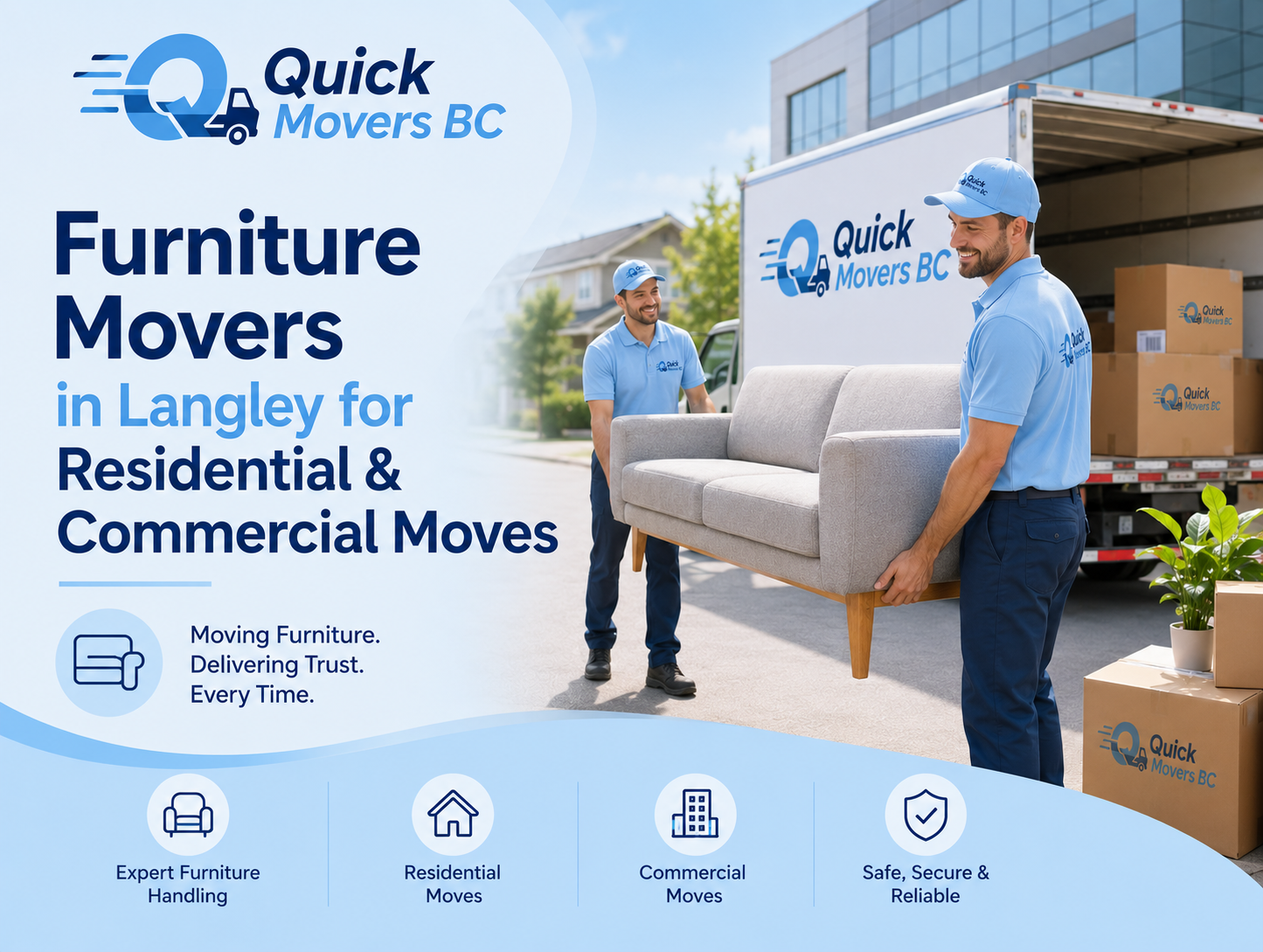 Furniture Movers in Langley for Residential & Commercial Moves
