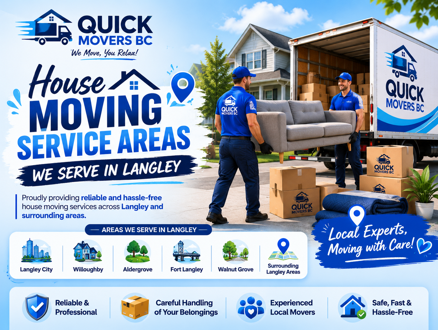 House Moving Service Areas We Serve in Langley