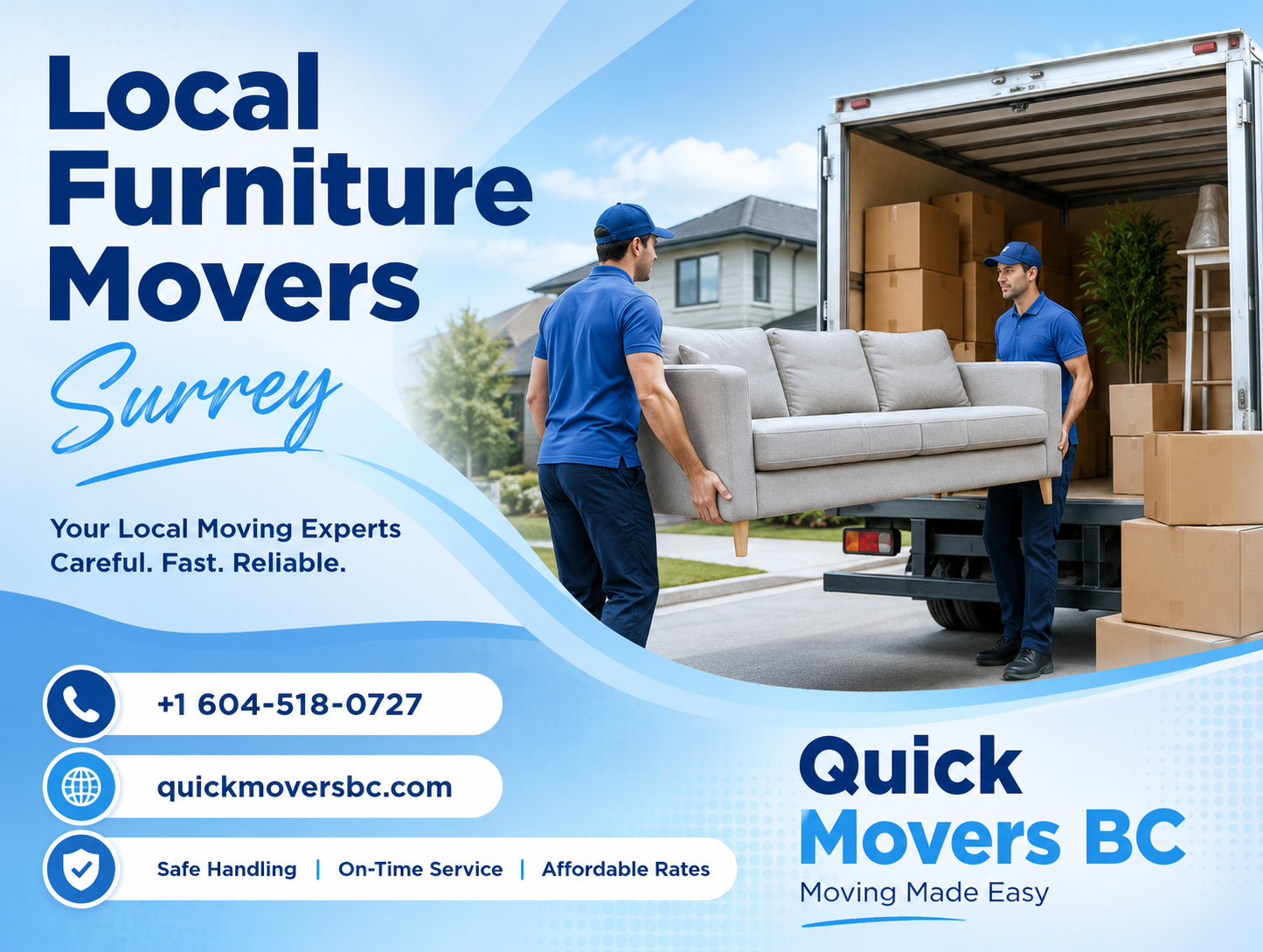 Local Furniture Movers Surrey Quick Movers BC