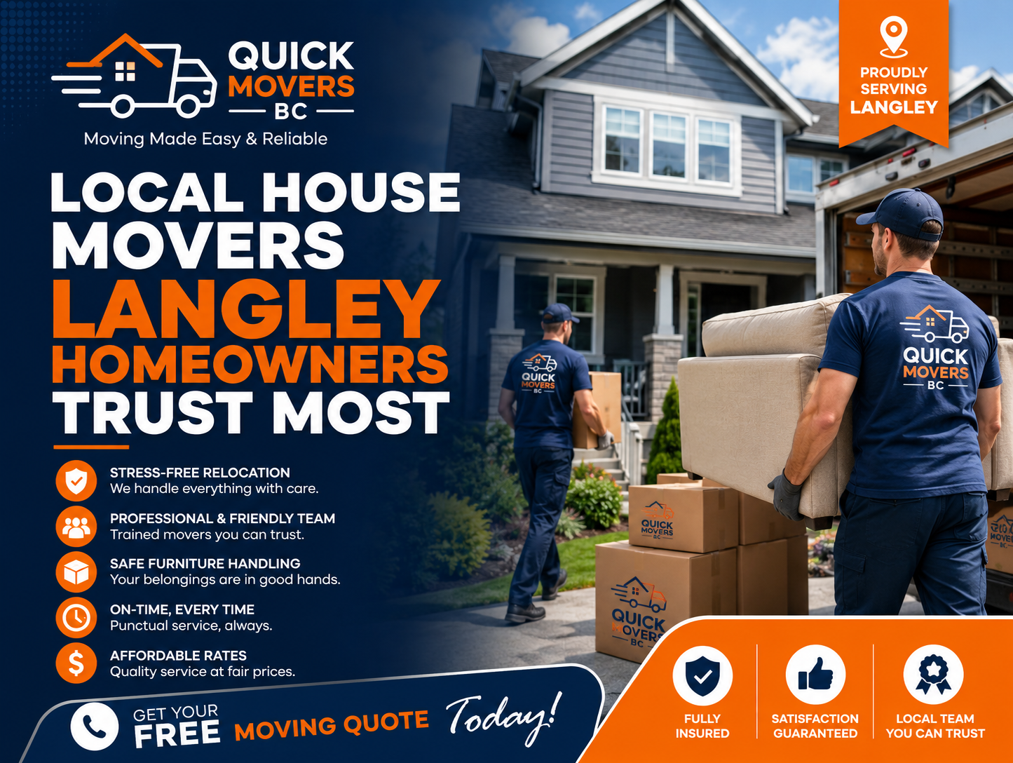 Trusted Local House Movers Langley BC