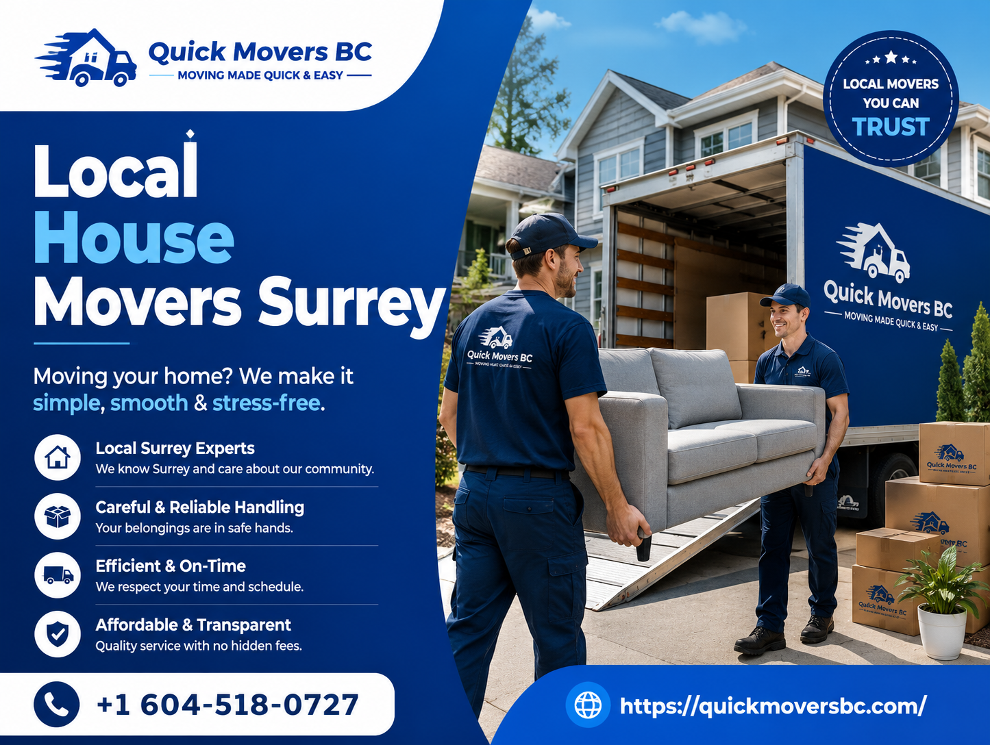 Local House Movers Surrey