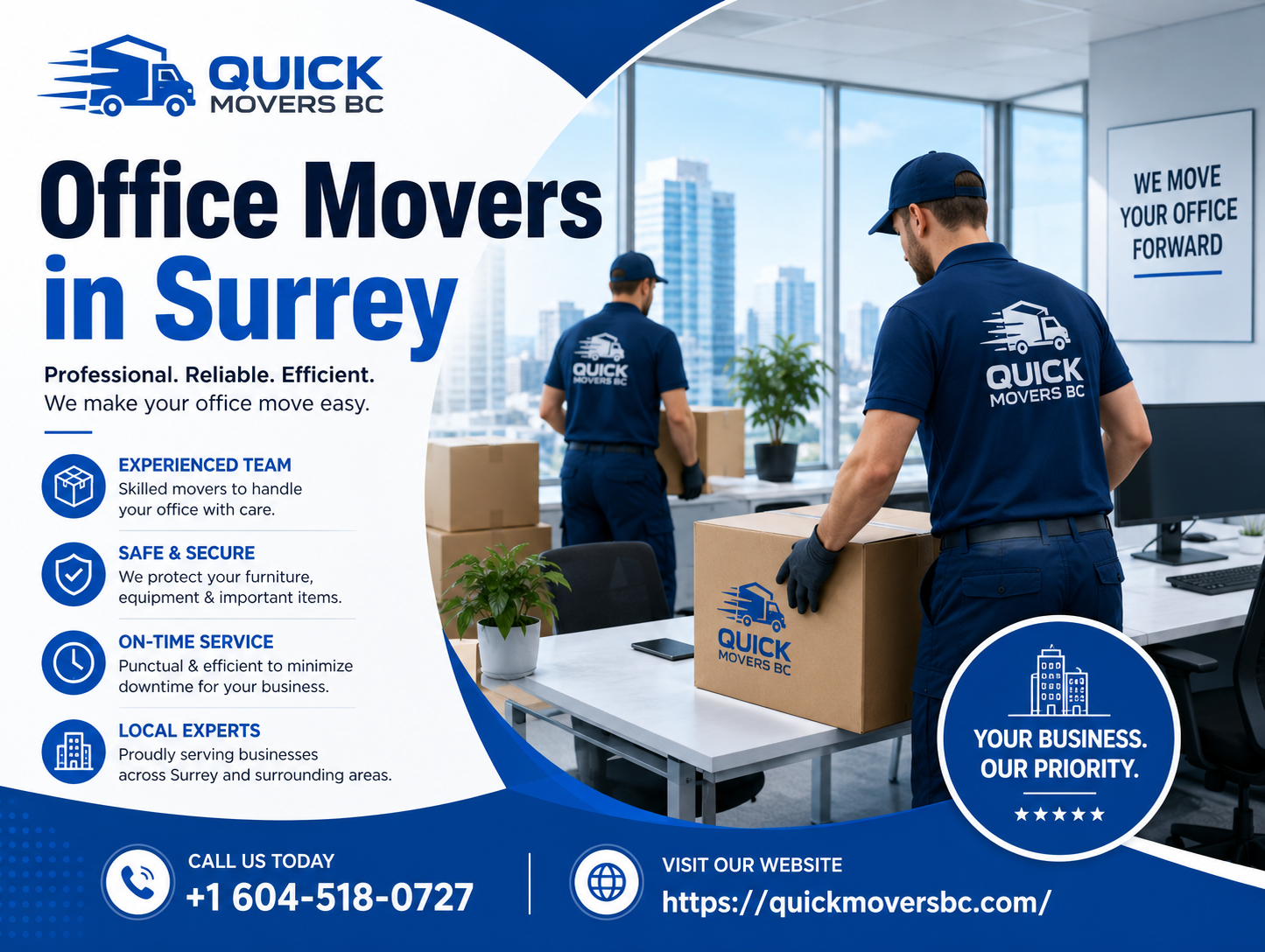 Office Movers in Surrey Quick Movers BC