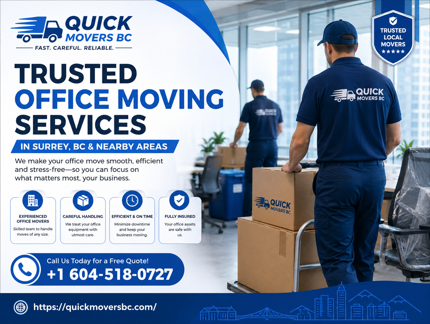 Office Moving Services in Surrey, BC & Nearby Areas