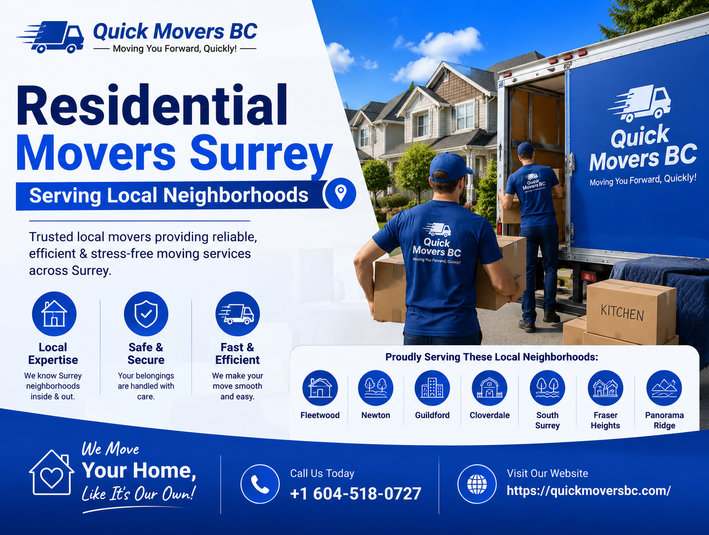 Residential Movers Surrey Serving Local Neighborhoods