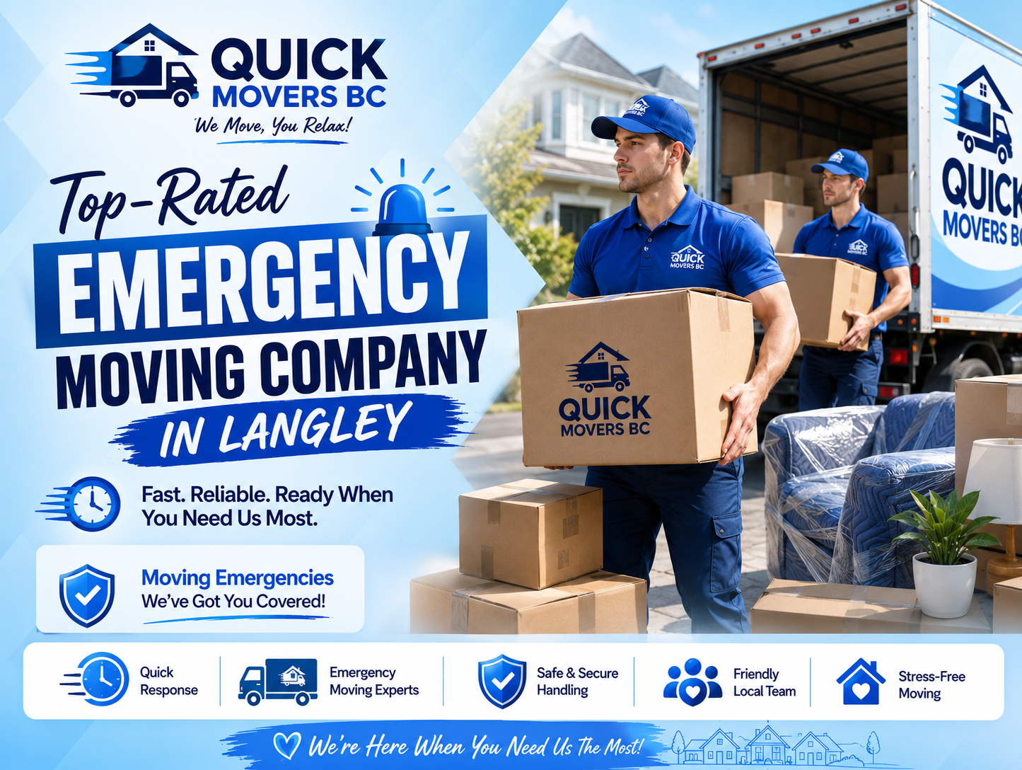 Top-Rated Emergency Moving Company in Langley, BC
